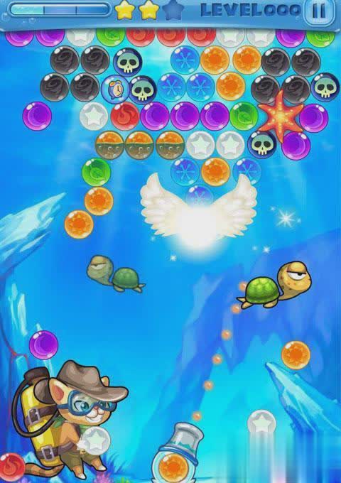 小游戏泡泡猫_qq游戏开心泡泡猫_开心泡泡猫游戏